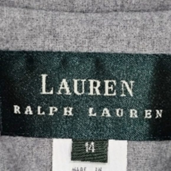 Ralph lauren Vintage  Gray Wool Front   buttons blazer Jacket - Picture 2 of 5